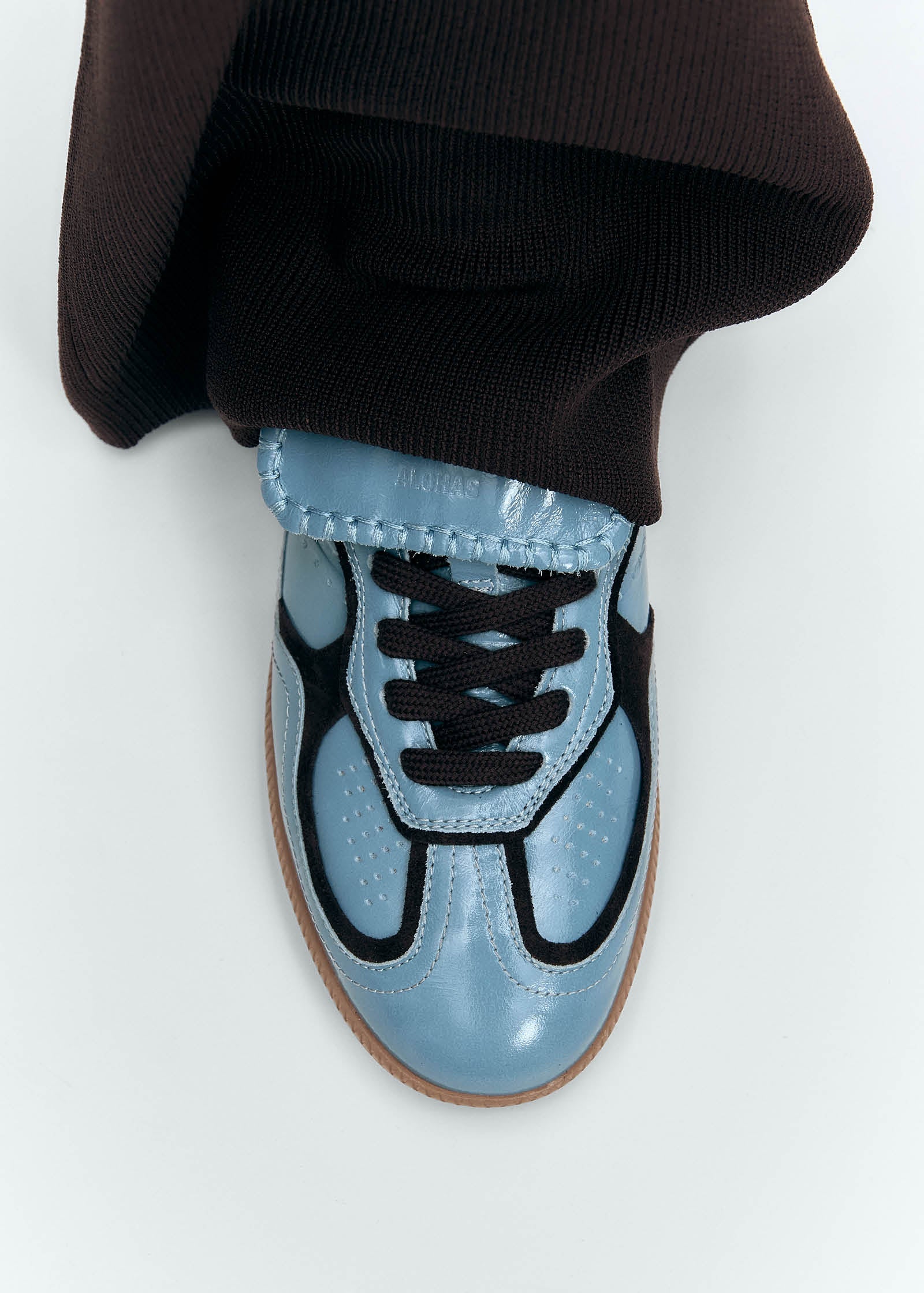 Tb.490 Club Grey Blue Patent Leather Sneakers
