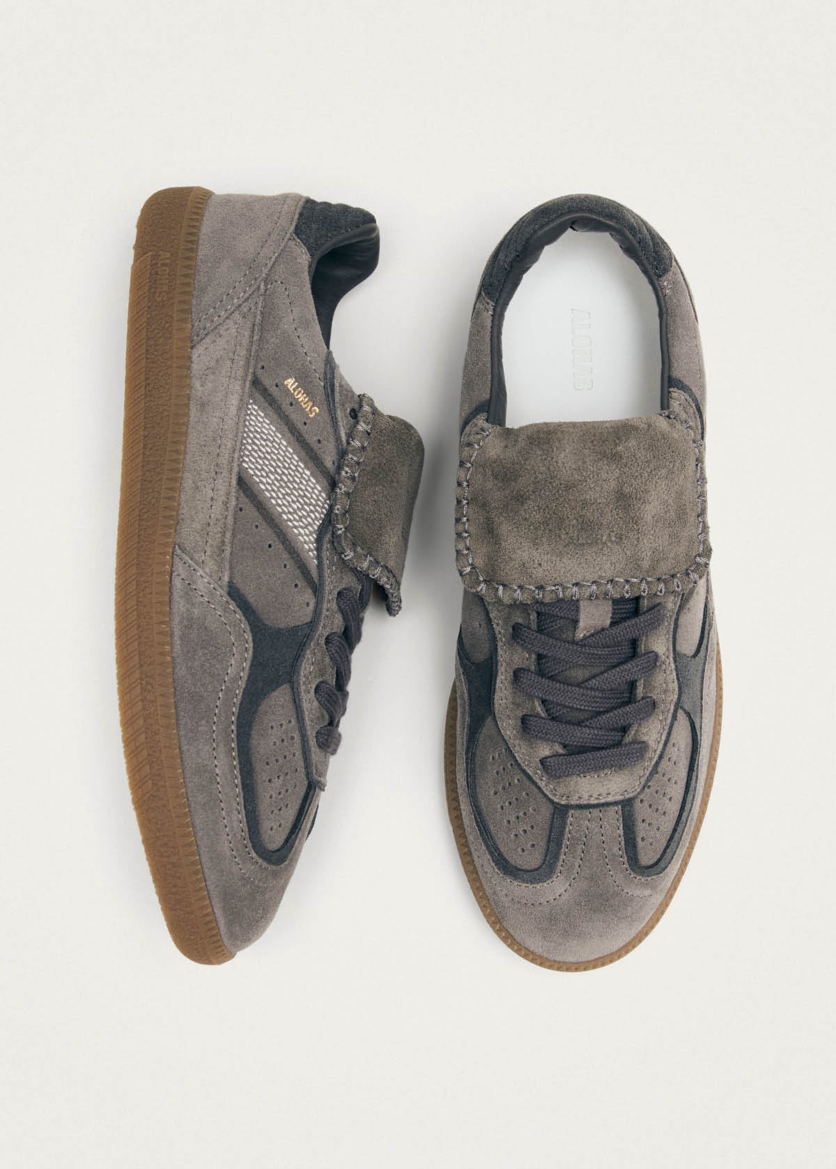Tb.490 Club Suede Dark Grey Leather Sneakers
