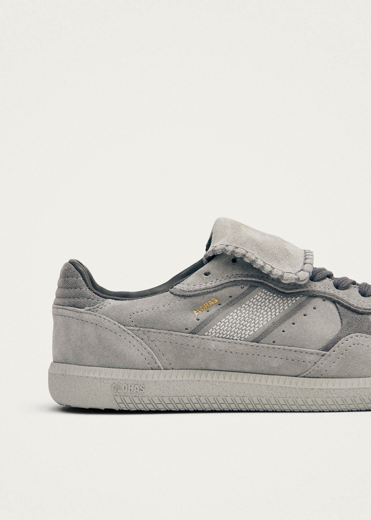 Tb.490 Club Suede Pale Grey Leather Sneakers