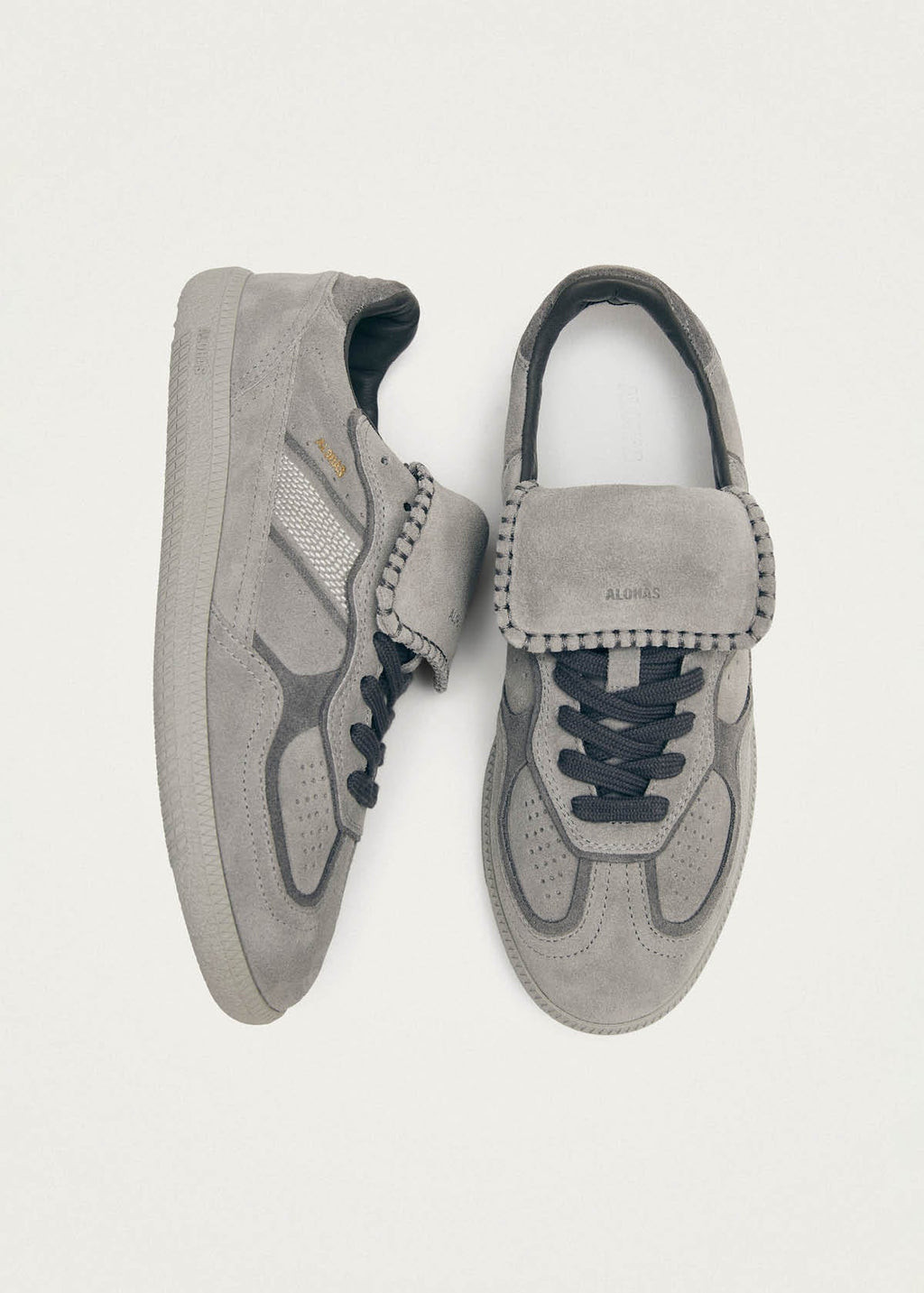 Tb.490 Club Suede Pale Grey Leather Sneakers