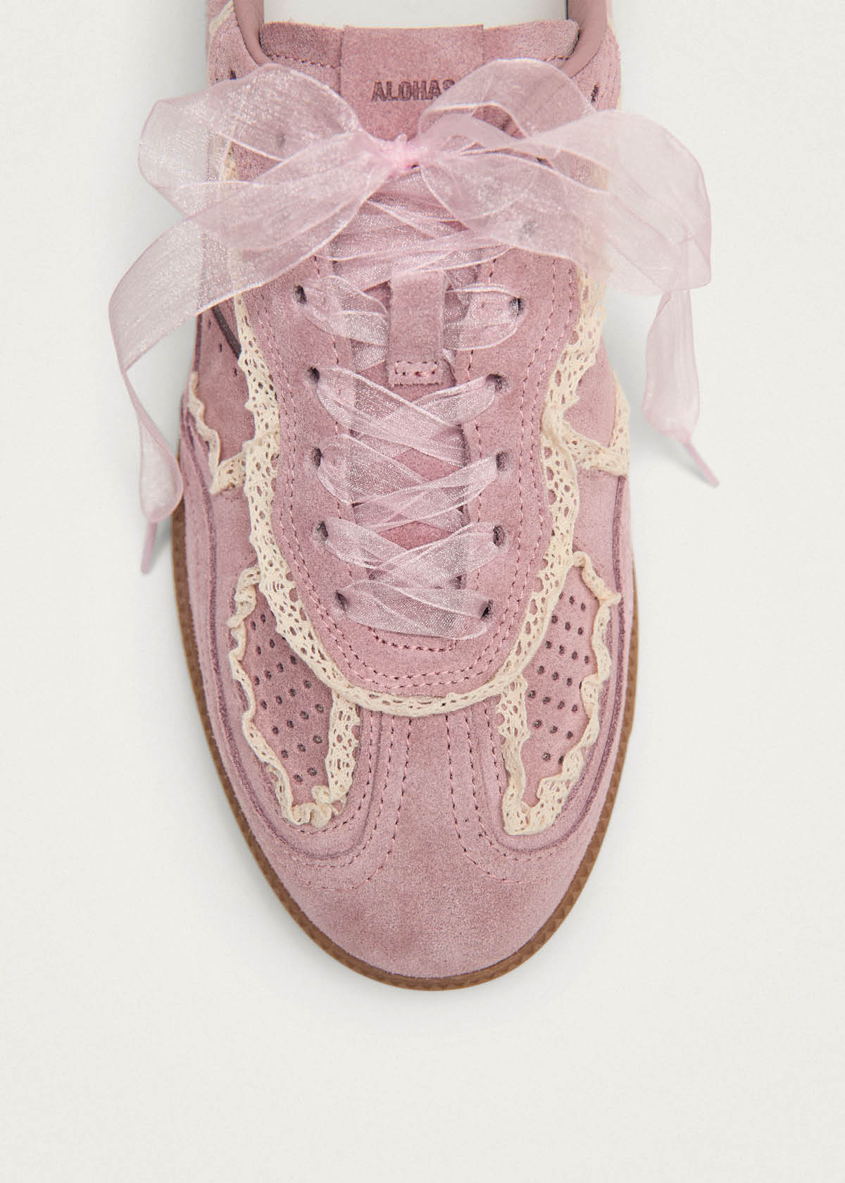 Tb.490 Crochet Pink Leather Sneakers