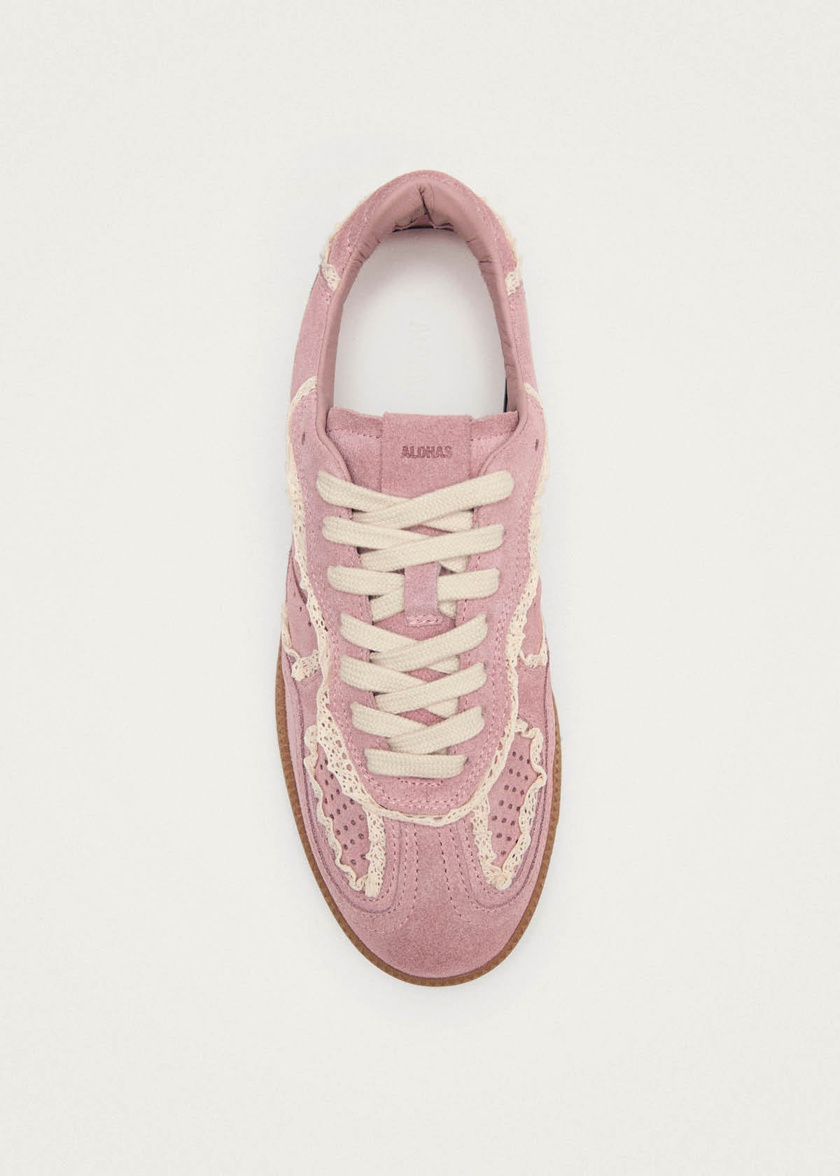 Tb.490 Crochet Pink Leather Sneakers
