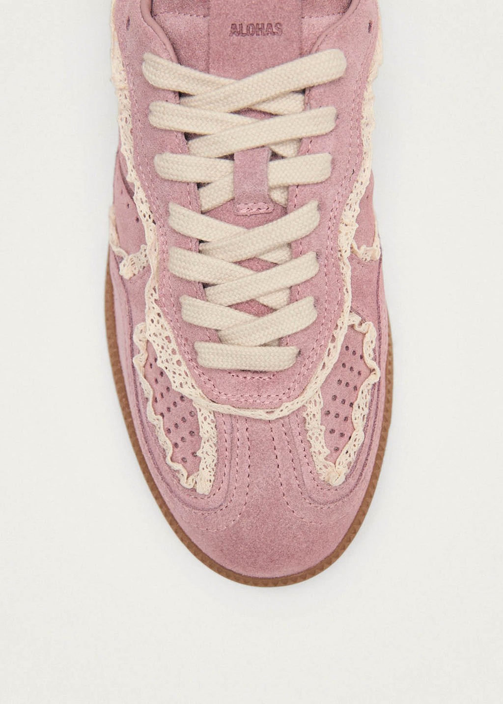 Tb.490 Crochet Pink Leather Sneakers