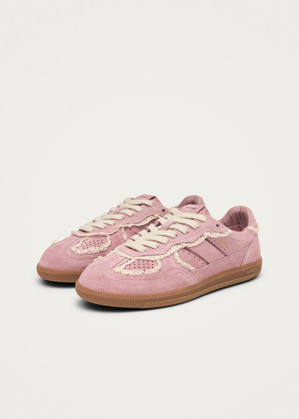 Tb.490 Crochet Pink Leather Sneakers