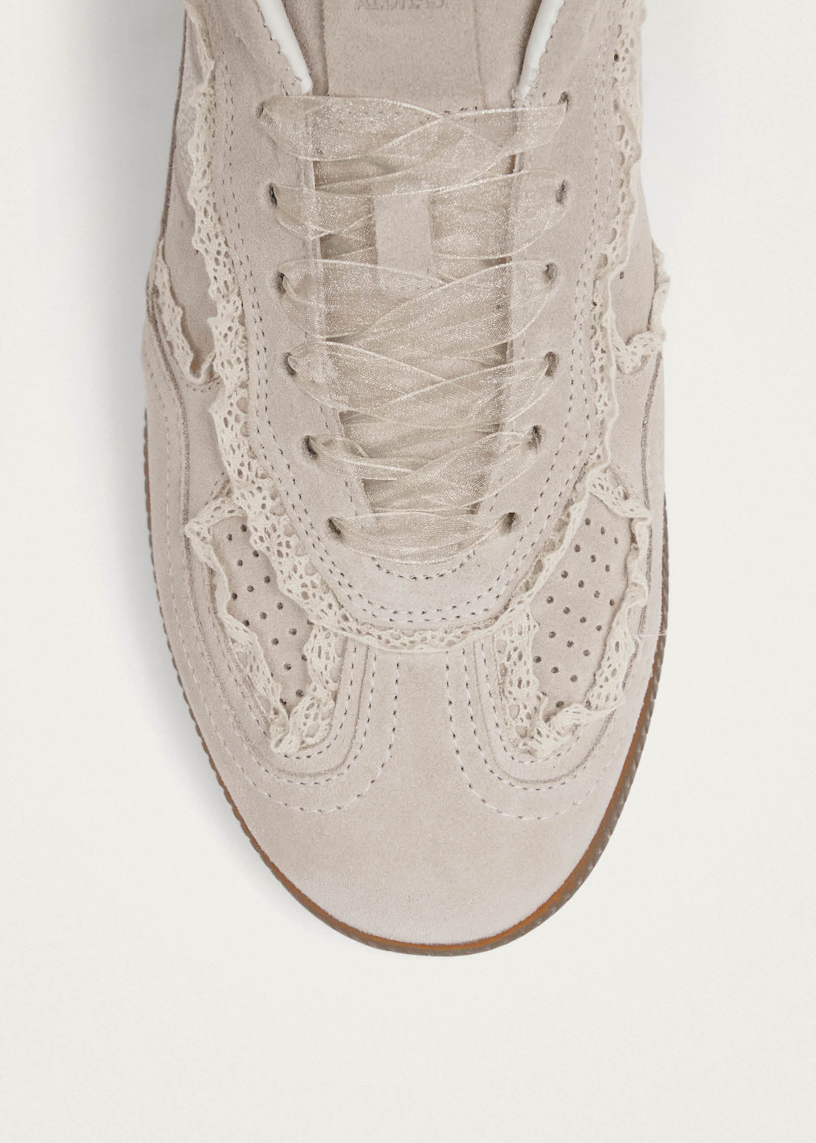 Tb.490 Mule Crochet Cream Leather Sneakers