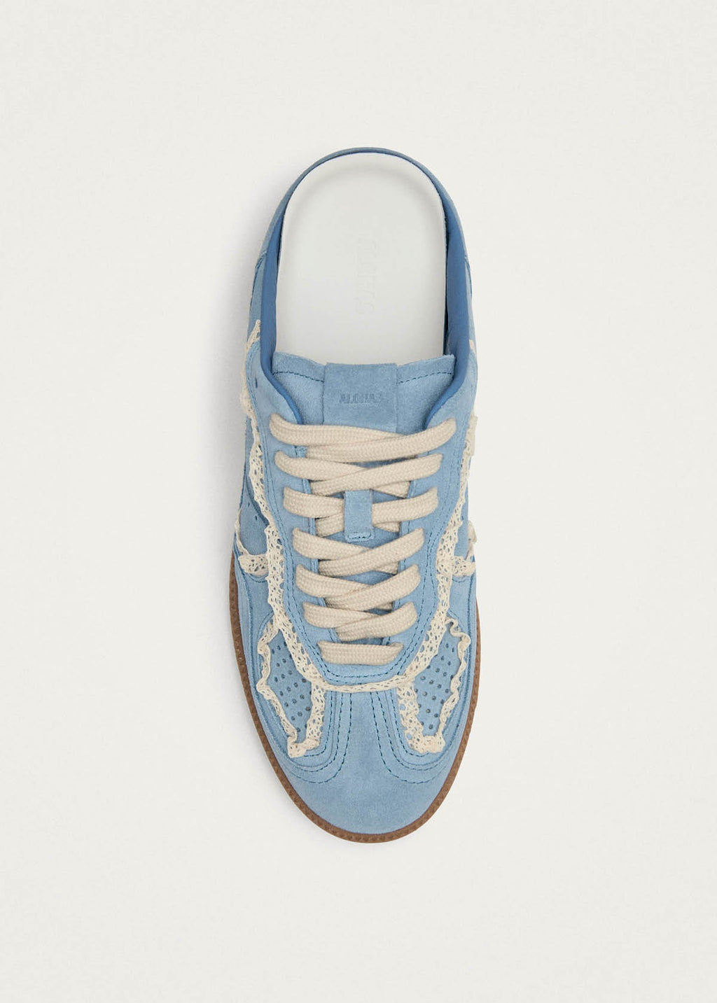 Tb.490 Mule Crochet Blue Leather Sneakers