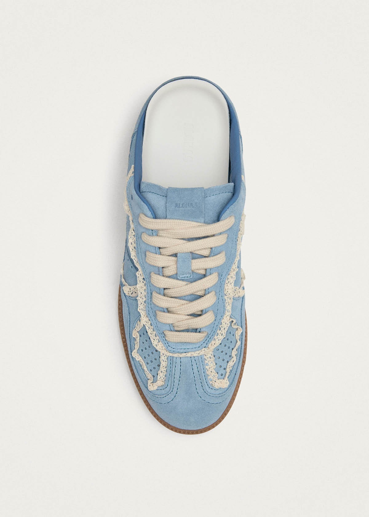 Tb.490 Mule Crochet Blue Leather Sneakers
