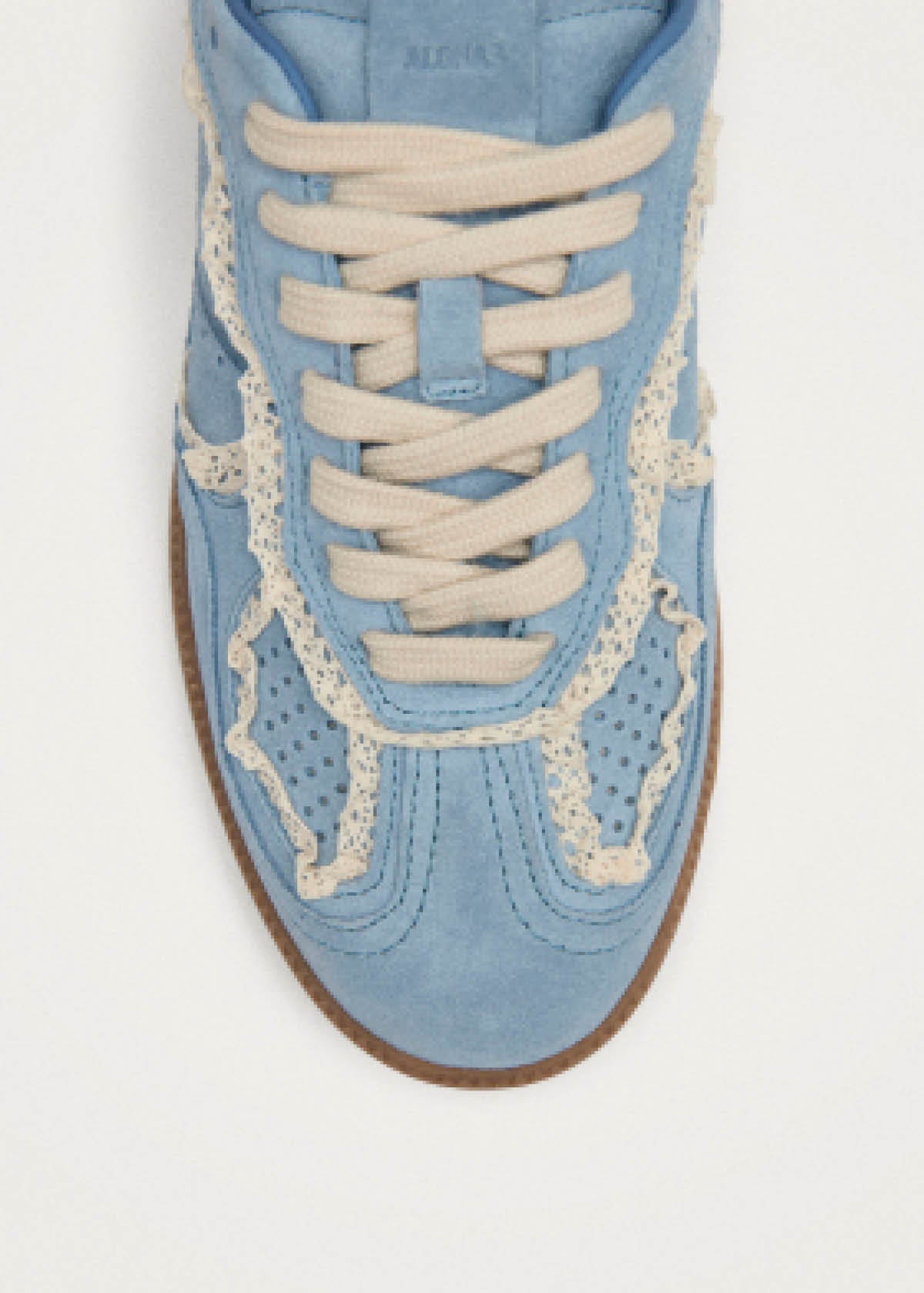 Tb.490 Mule Crochet Blue Leather Sneakers
