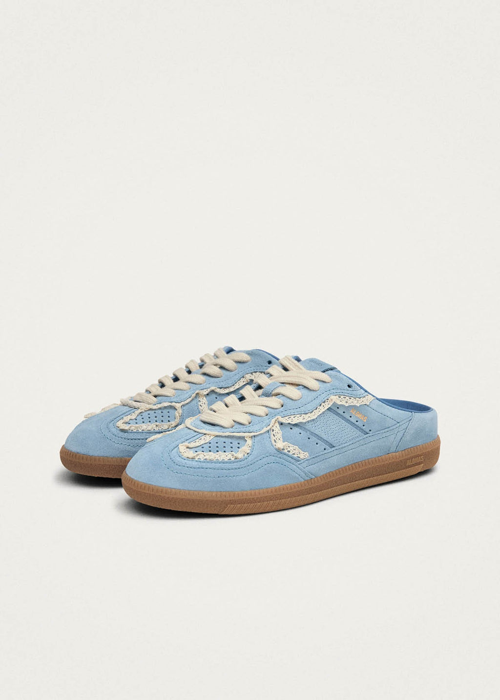 Tb.490 Mule Crochet Blue Leather Sneakers