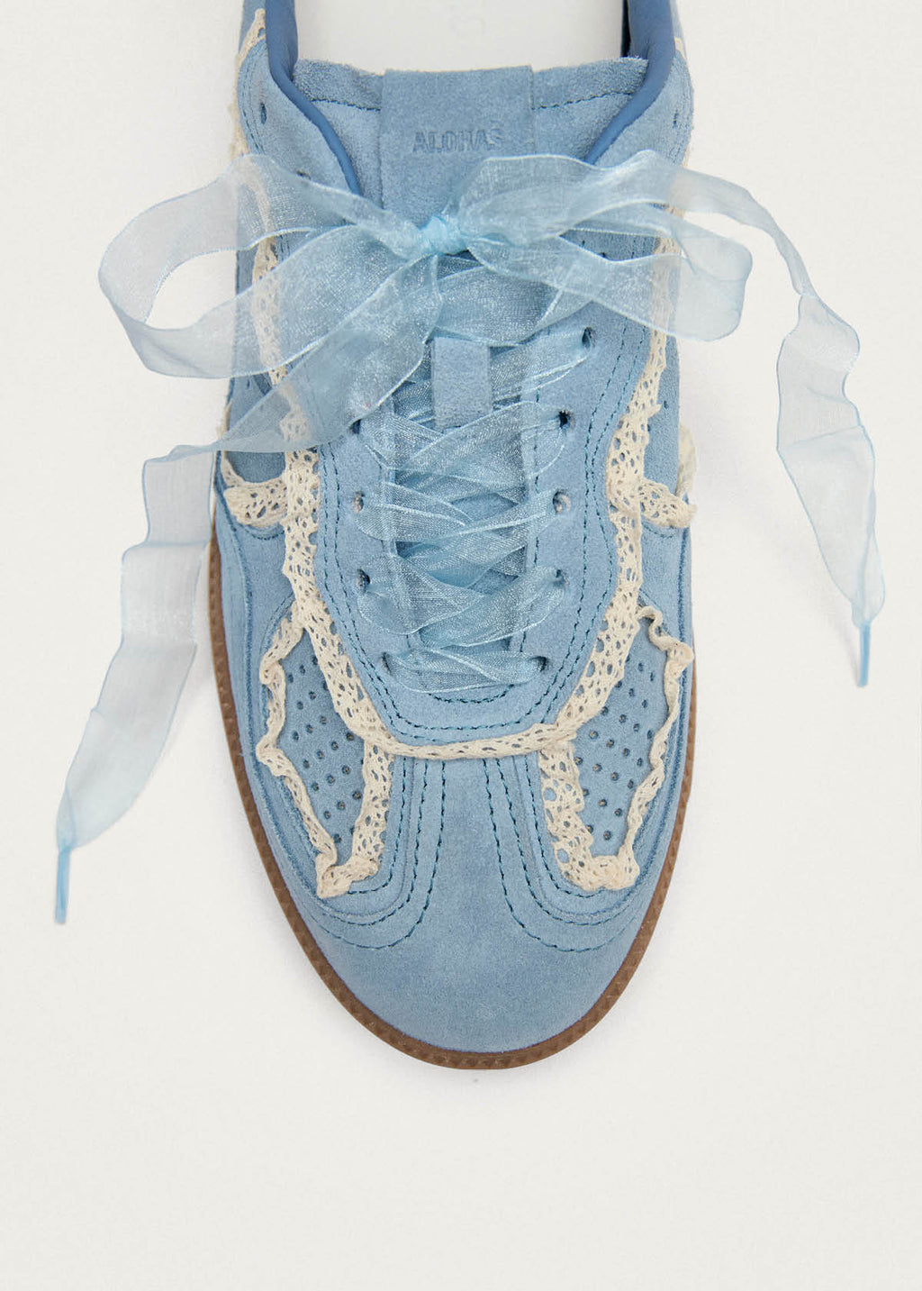 Tb.490 Mule Crochet Blue Leather Sneakers
