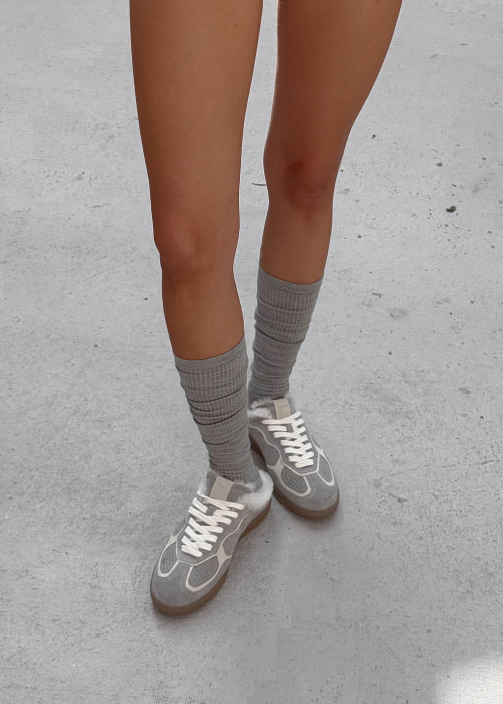 Tb.490 Mule Furry Grey Sneakers