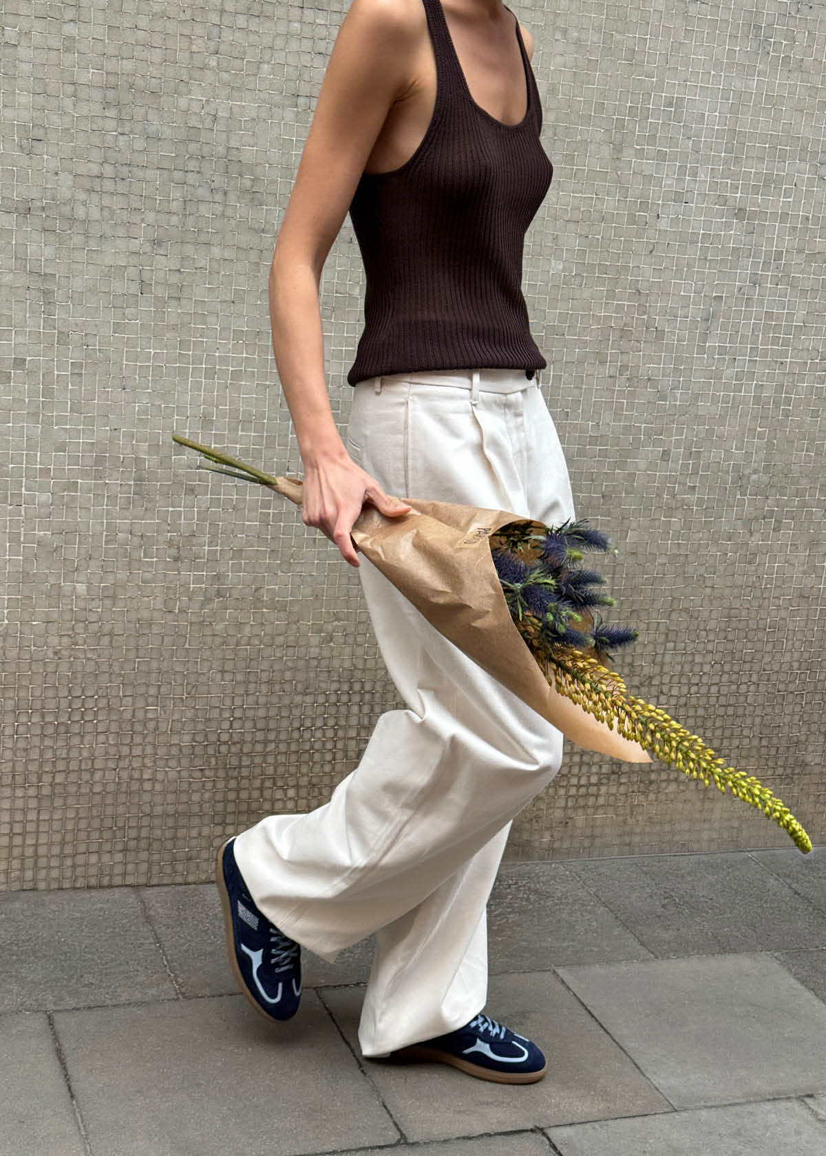 Tb.490 Rife Blue Tones Leather Sneakers