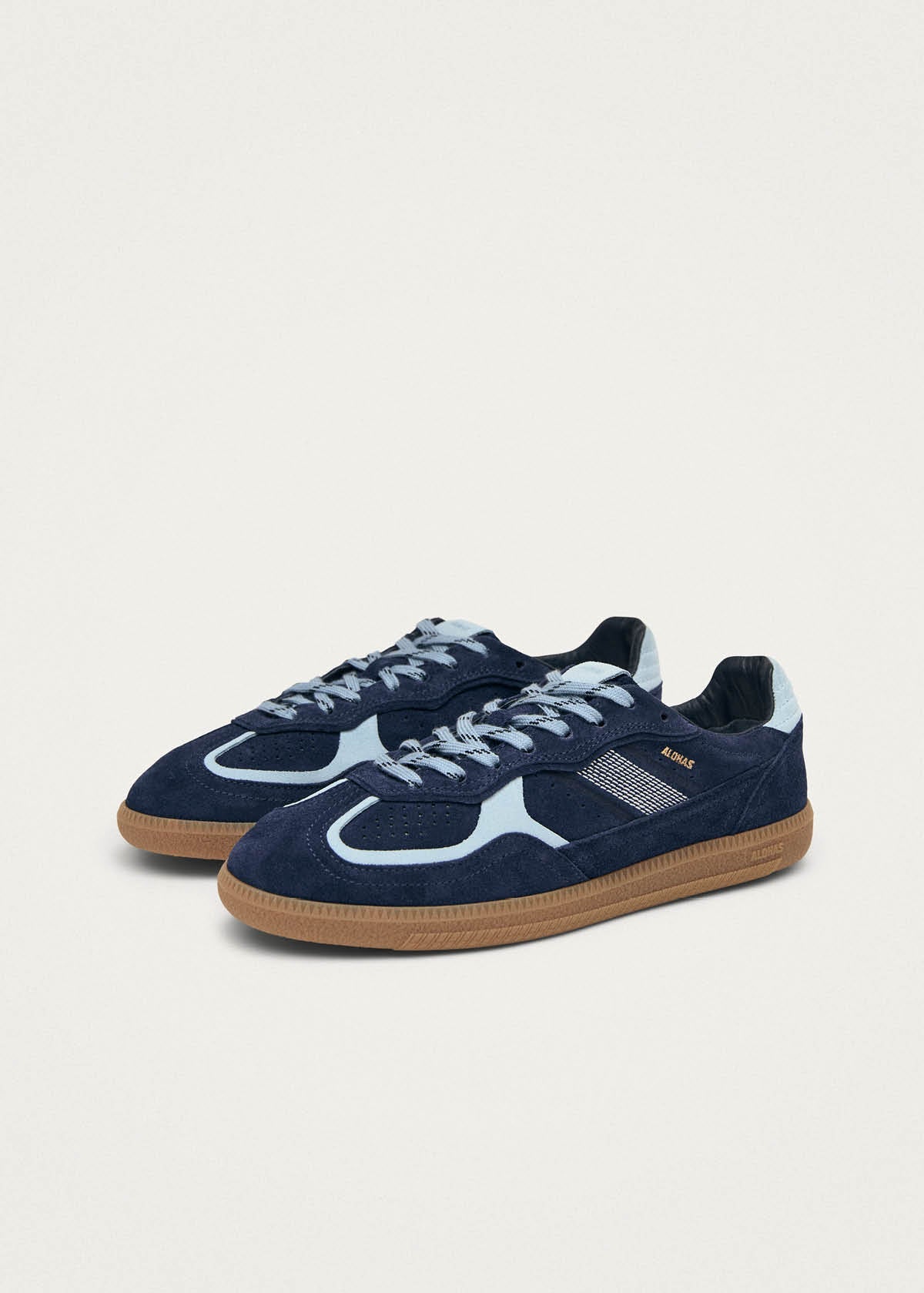 Tb.490 Rife Blue Tones Leather Sneakers