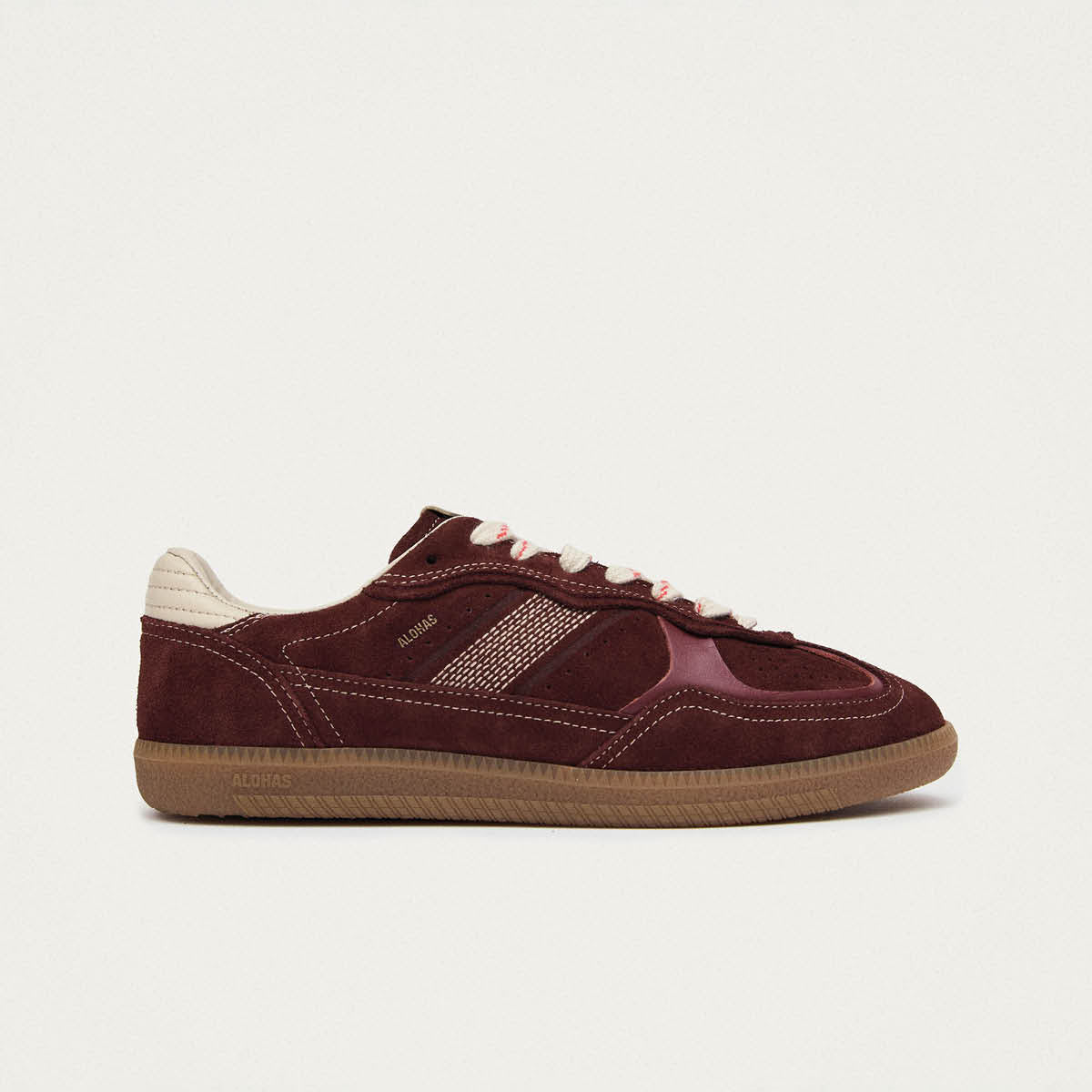 Tb.490 Rife Burgundy Cream Leather Sneakers