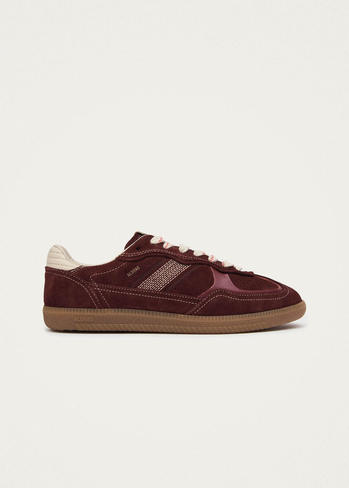 Tb.490 Rife Burgundy Cream Leather Sneakers