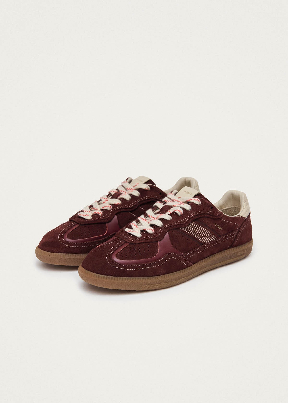 Tb.490 Rife Burgundy Cream Leather Sneakers