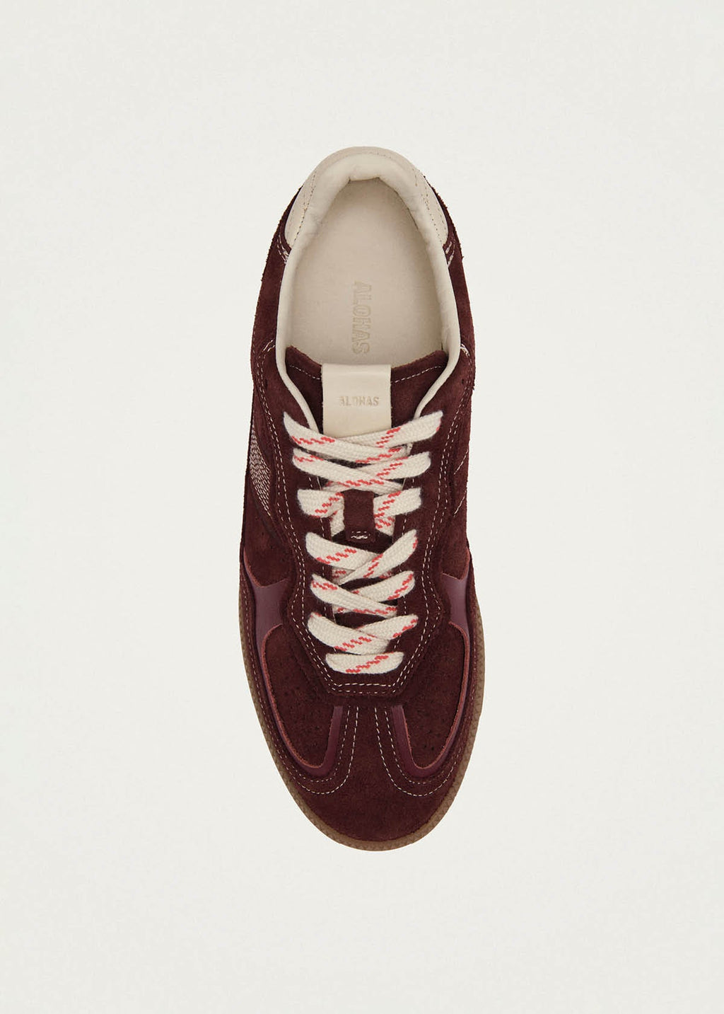 Tb.490 Rife Burgundy Cream Leather Sneakers