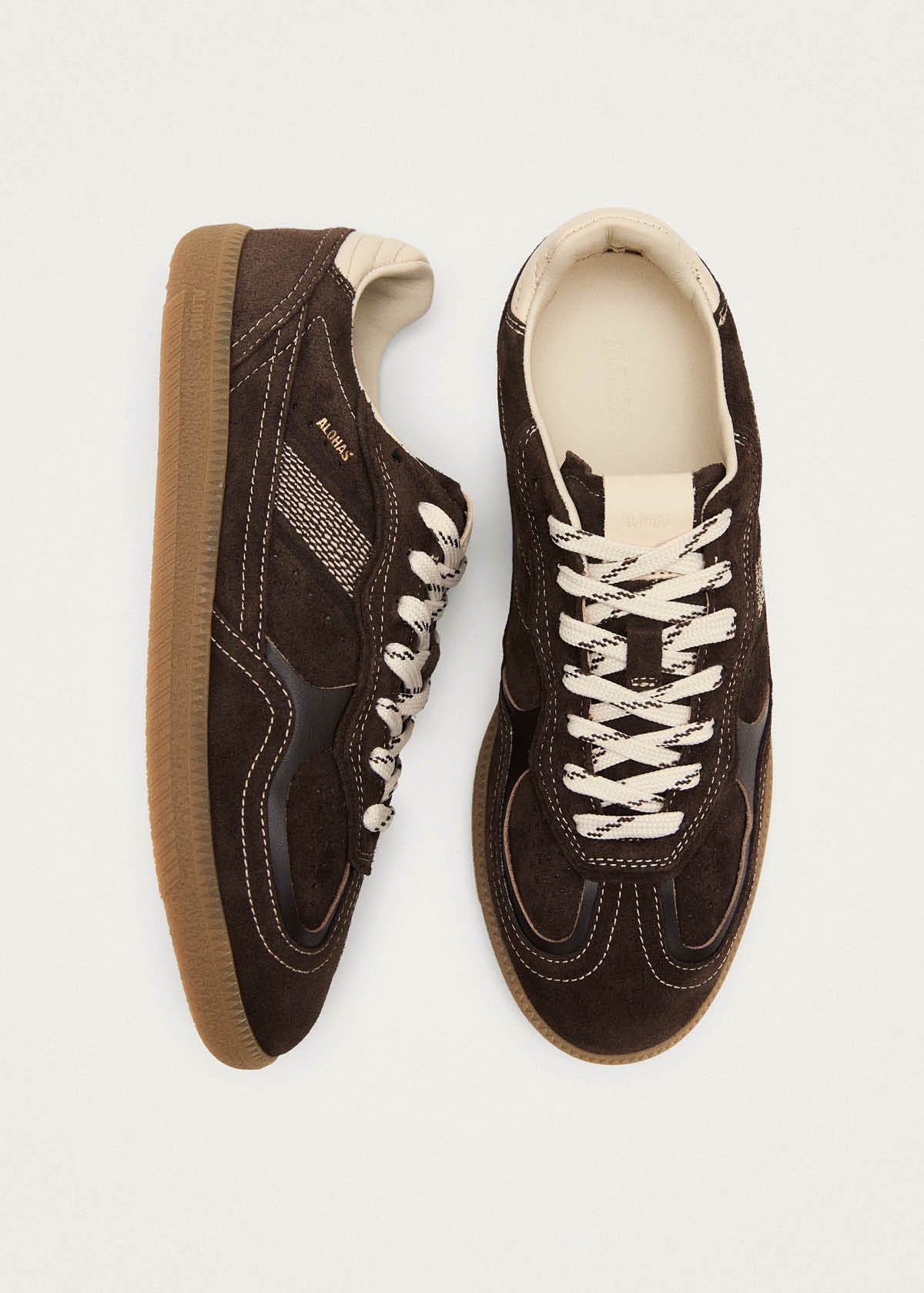 Tb.490 Rife Chocolate Cream Leather Sneakers