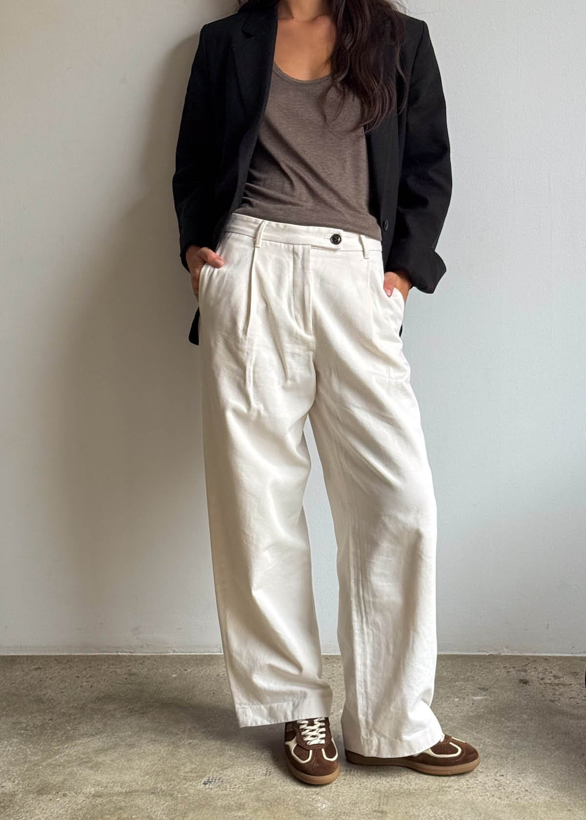 Tb.490 Rife Cocoa & Off White Leather Sneakers