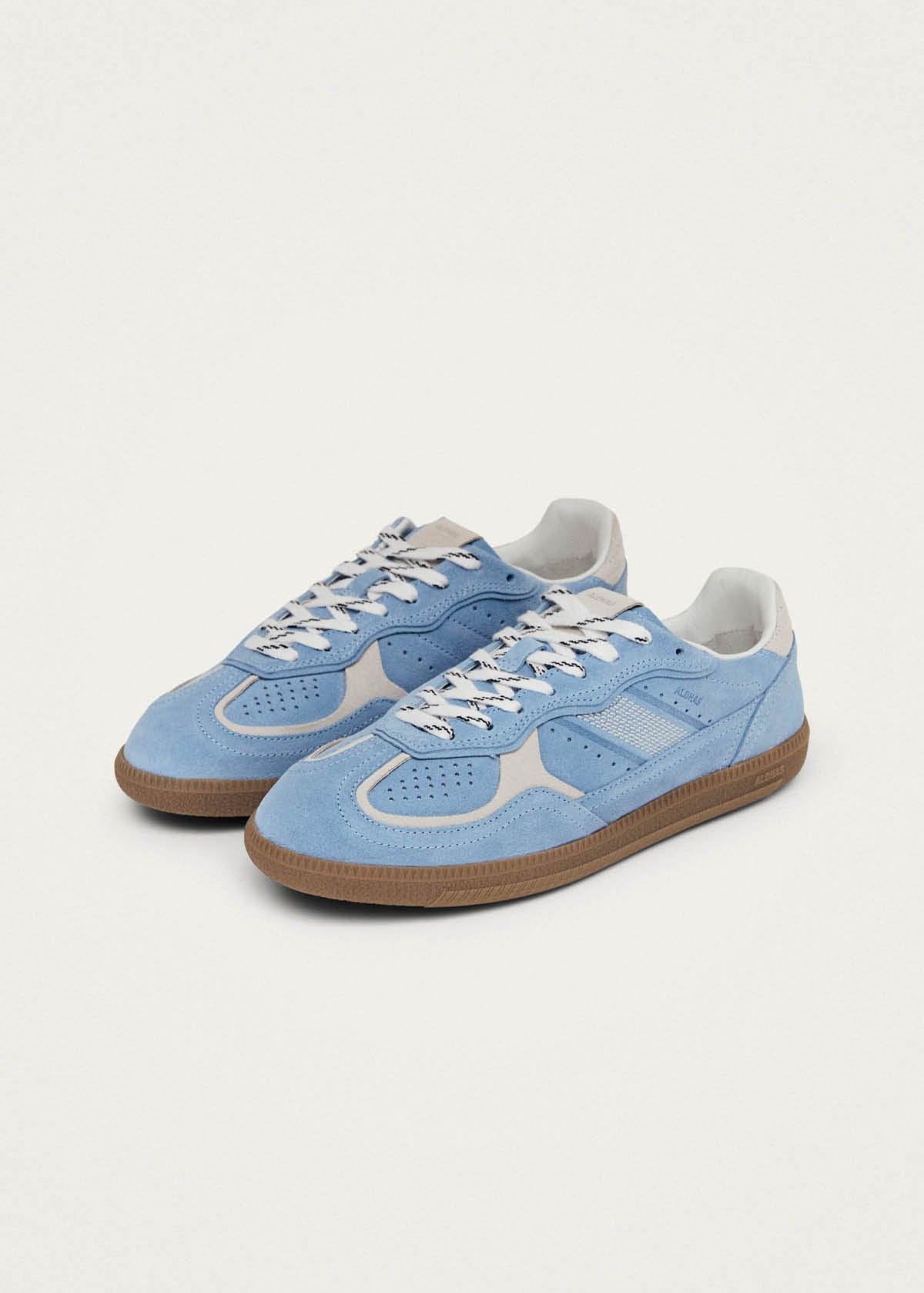 Tb.490 Rife Cornflower Blue Cream Leather Sneakers