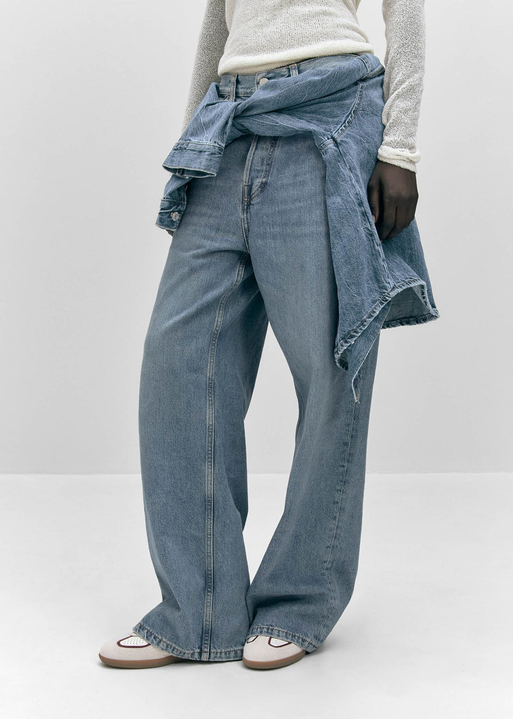 Tb.490 Rife Grain White Burgundy Leather Sneakers