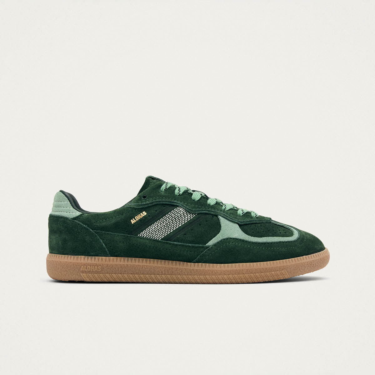 Tb.490 Rife Green Tones Leather Sneakers