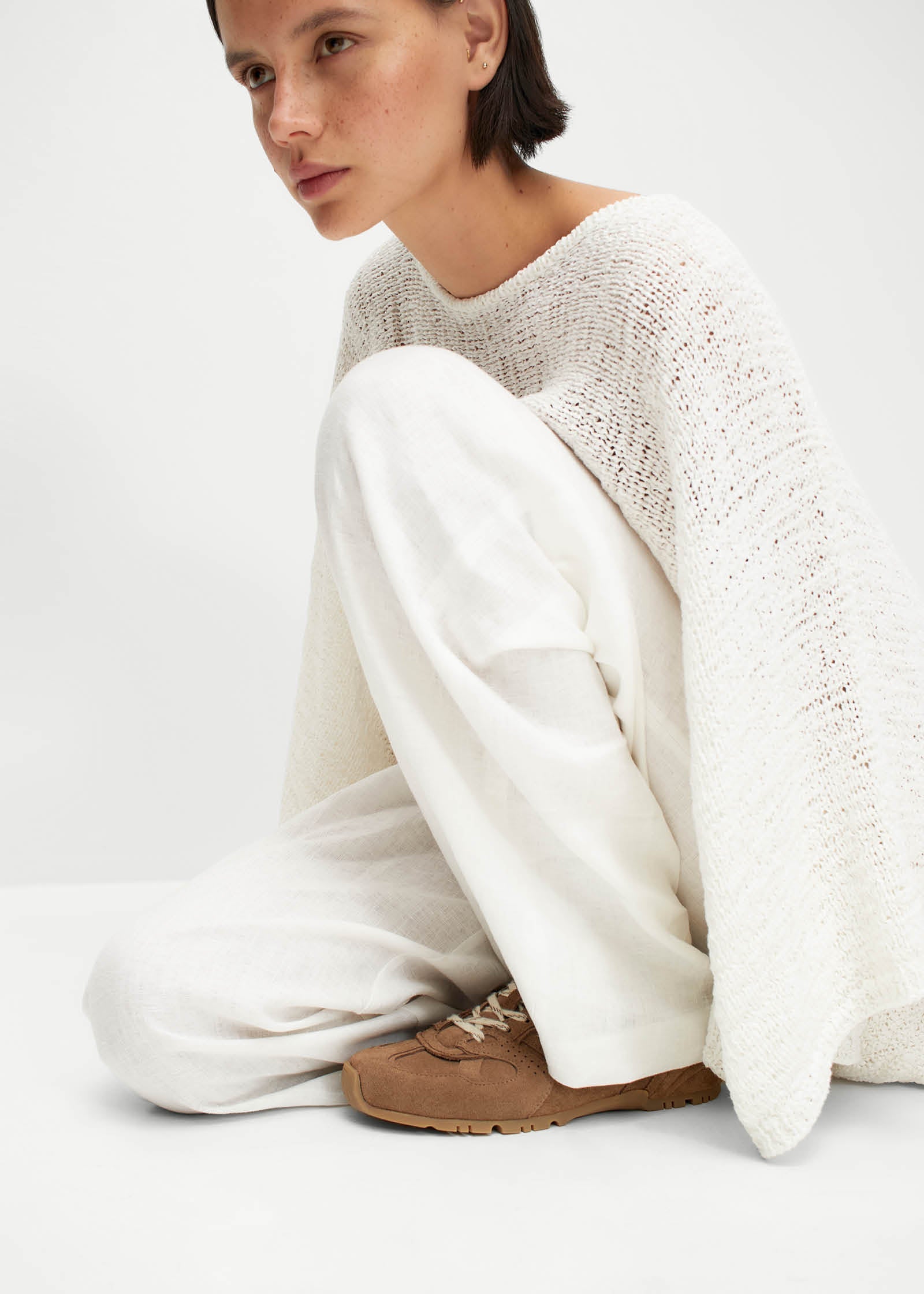 Tb.56 Suede Brown Leather Sneakers