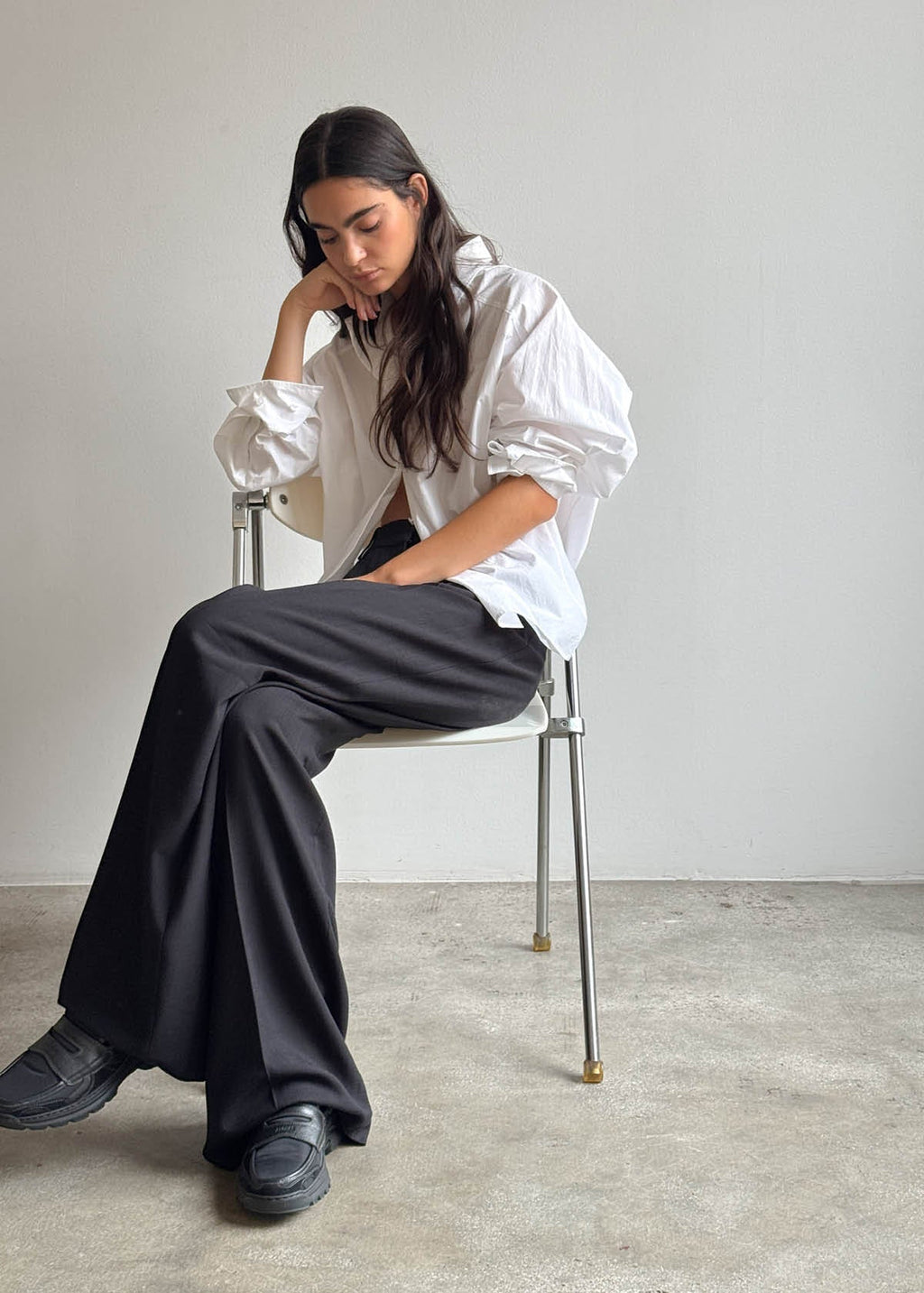 Tb.60 Black Leather Sneakers