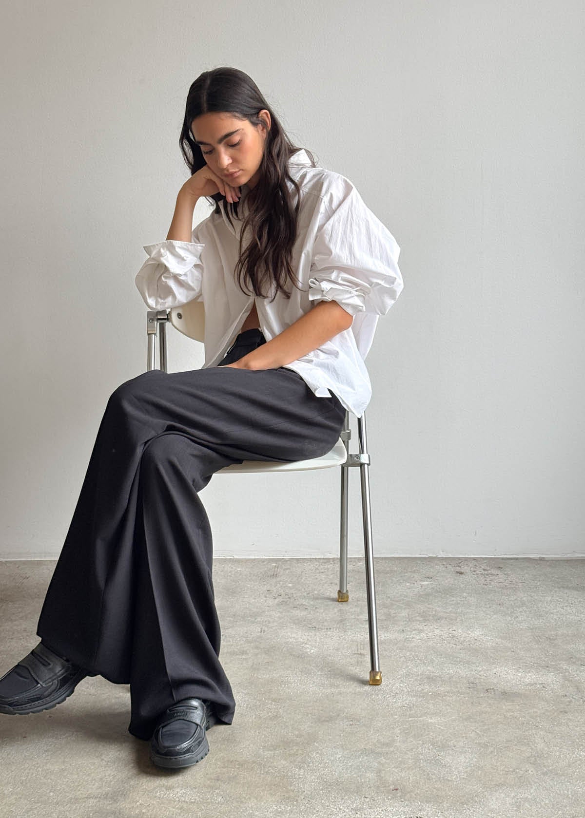 Tb.60 Black Leather Sneakers