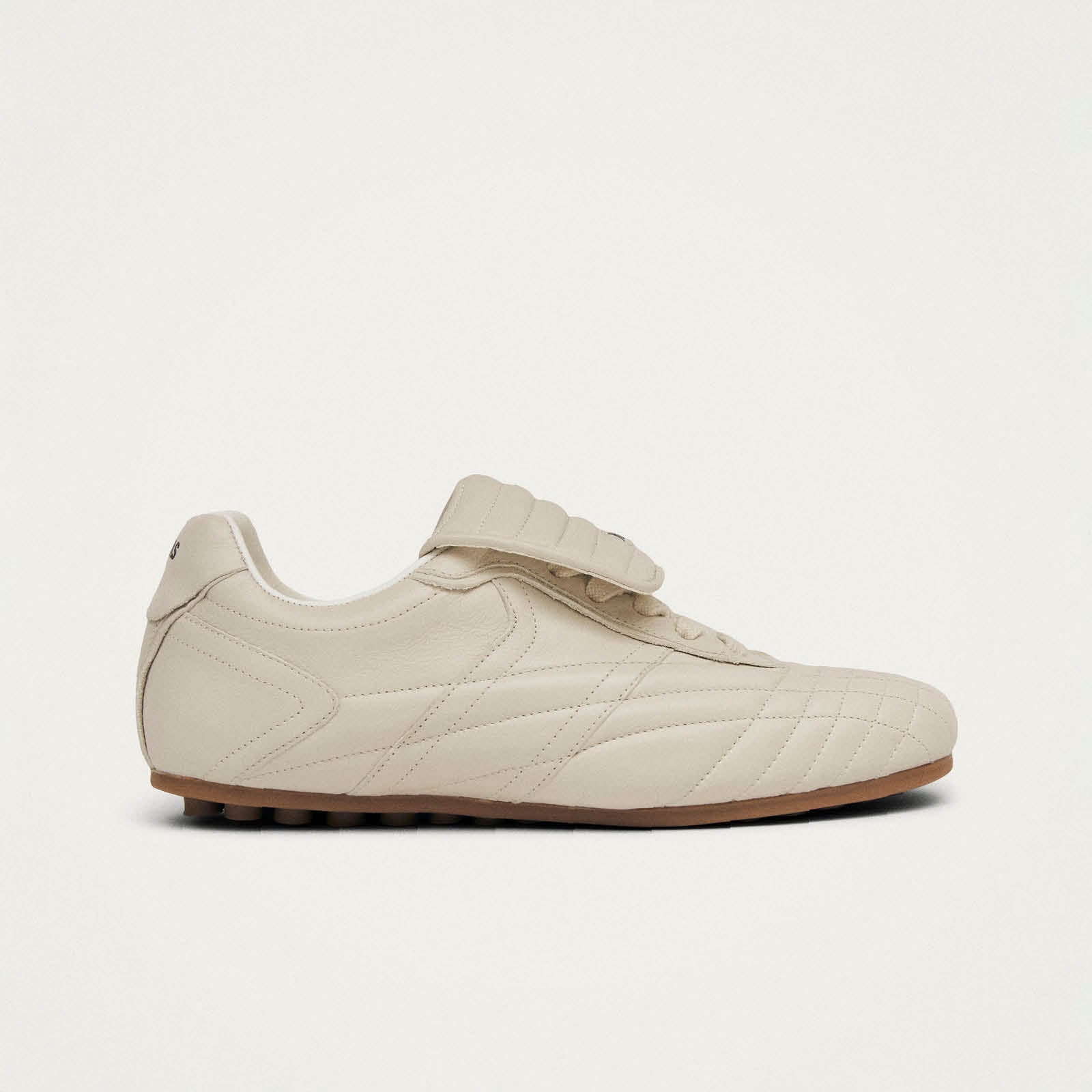 Tb.99 Cream Leather Sneakers