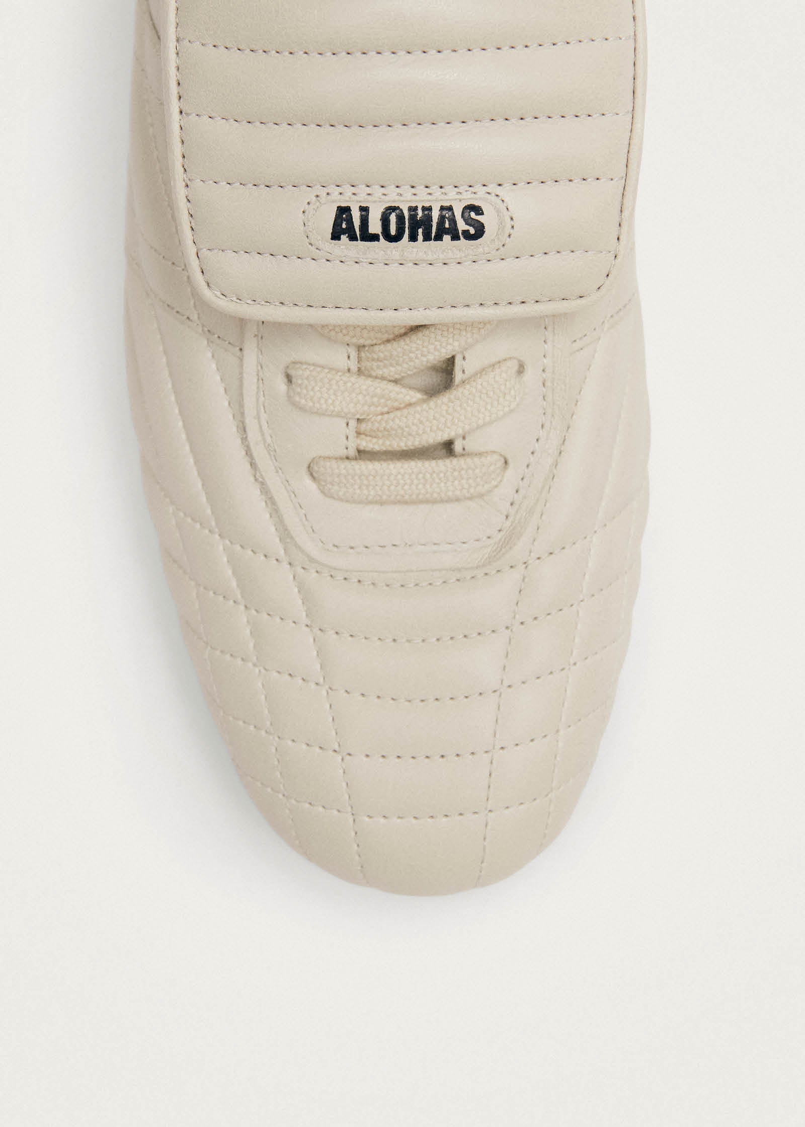 Tb.99 Cream Leather Sneakers