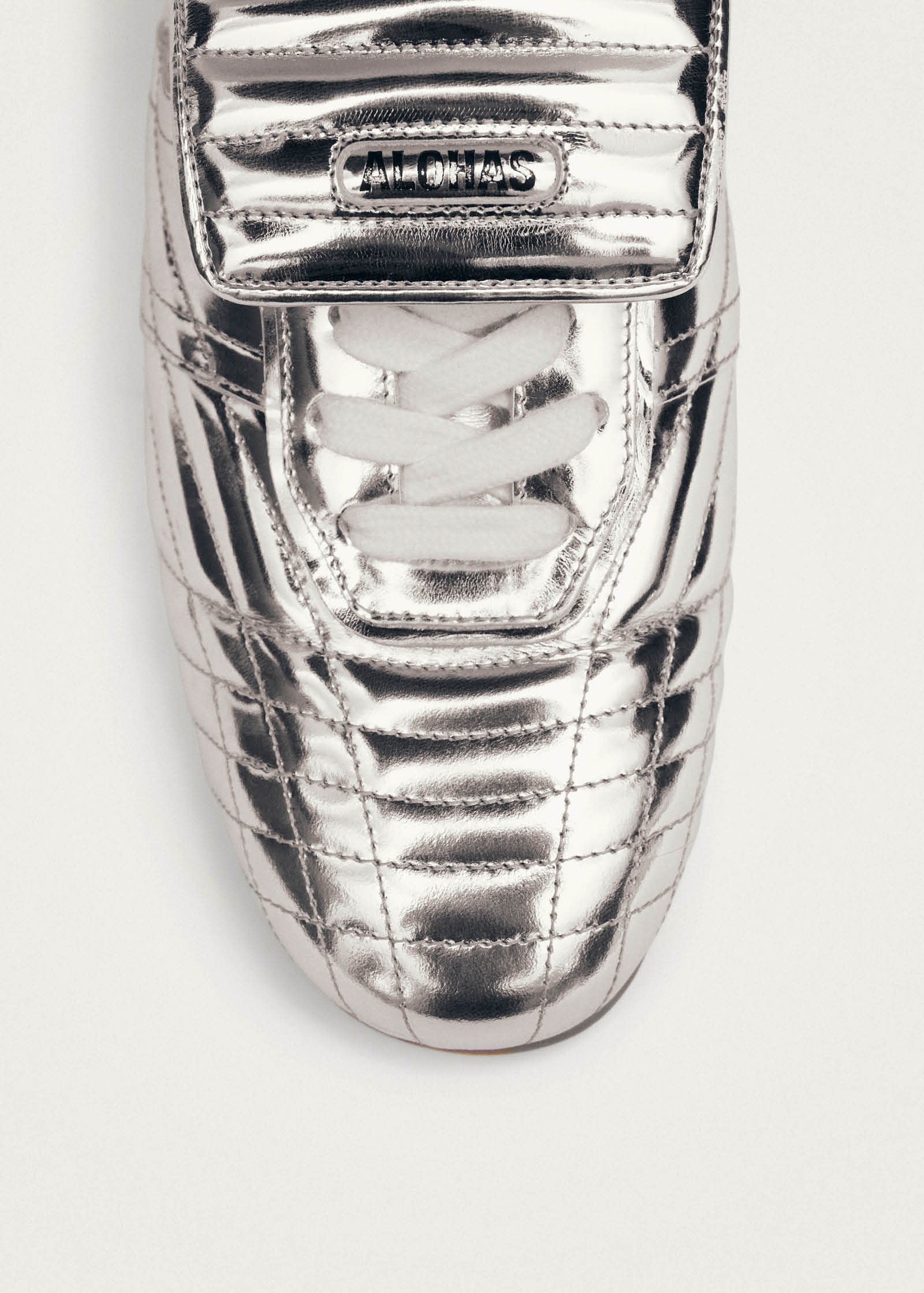 Tb.99 Silver Leather Sneakers