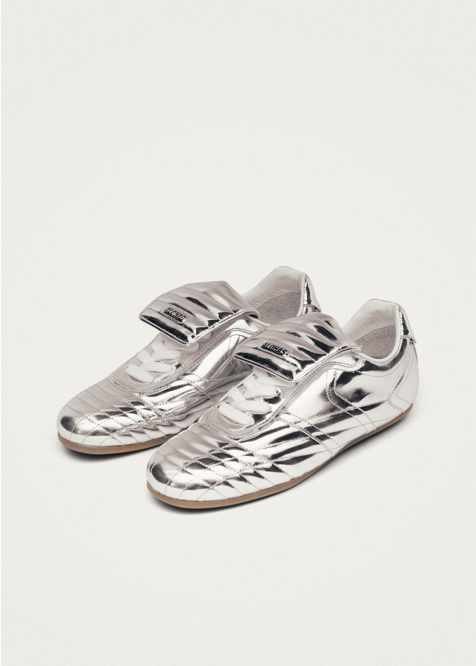 Tb.99 Silver Leather Sneakers