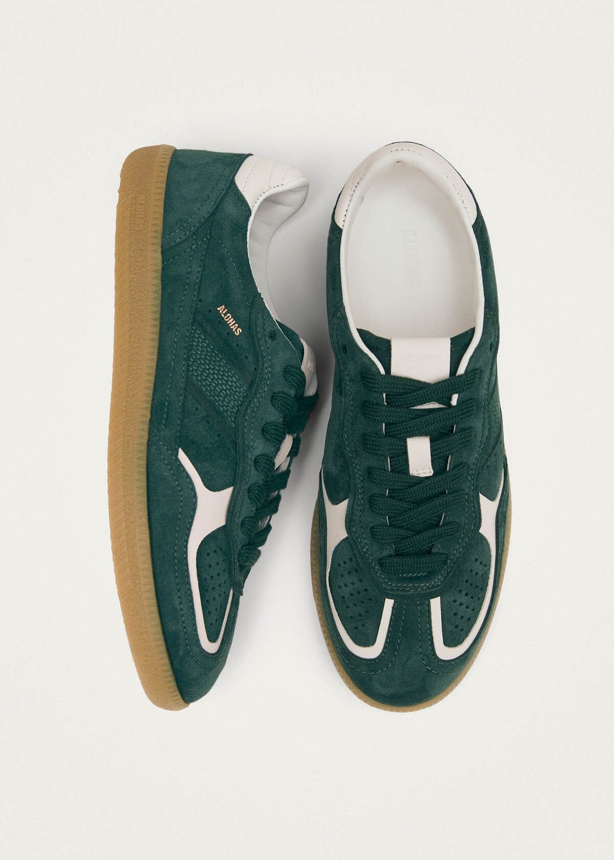 Tb.490 Rife Forest Green Leather Sneakers